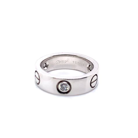 cartier 750 ring 52833a 3 diamonds|cartier love ring 52833a.